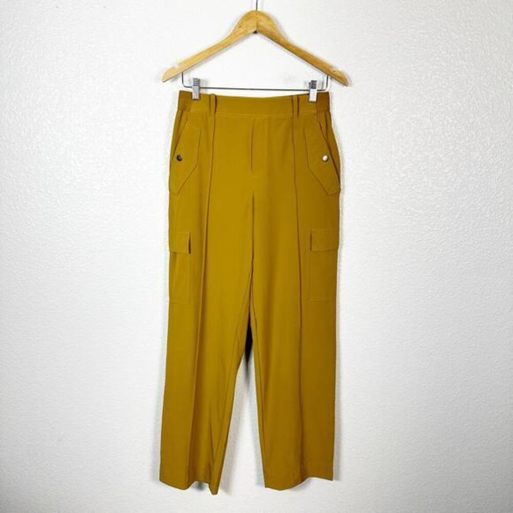 Athleta Womens Vienna Cargo Straight‎ Leg Pant in Brass Yellow Size 6